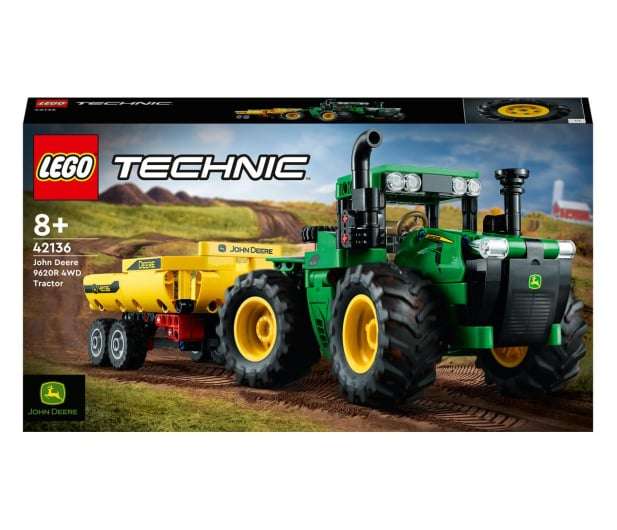 Promocja na LEGO w al.to - wybrane zestawy 10% taniej | Np LEGO Technic 42136 Traktor John Deere 9620R 4WD - 81zł [zbiorcza]