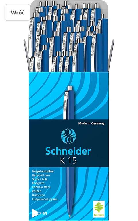 Schneider długopisy 3083 K15, 50 sztuk, niebieski