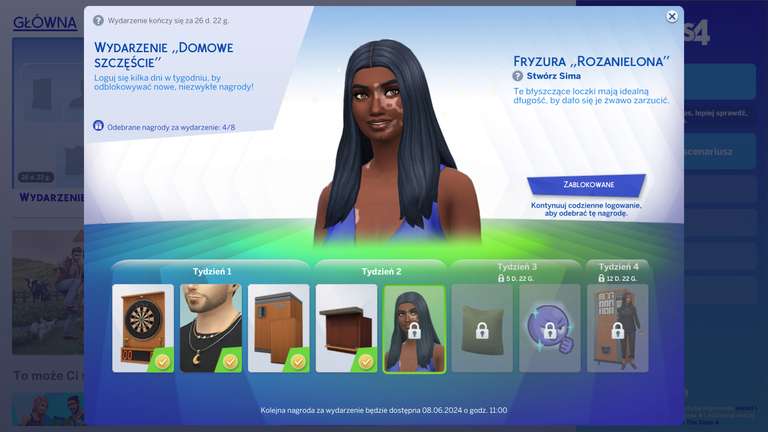 Sims 4 darmowe przedmioty do odbioru za logowanie
