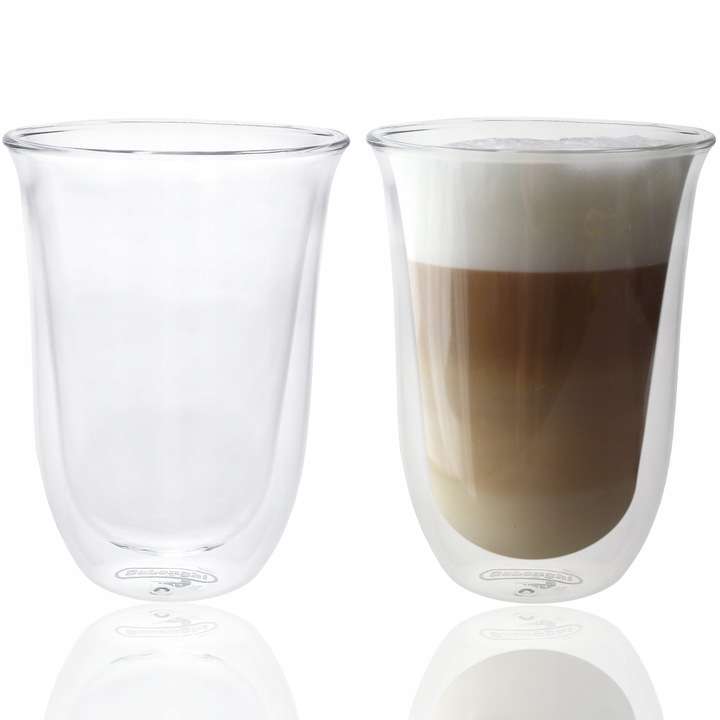 De Longhi ‎5513214611 - dwie szklanki do latte Macchiato 220ml , odb.os. 0zł