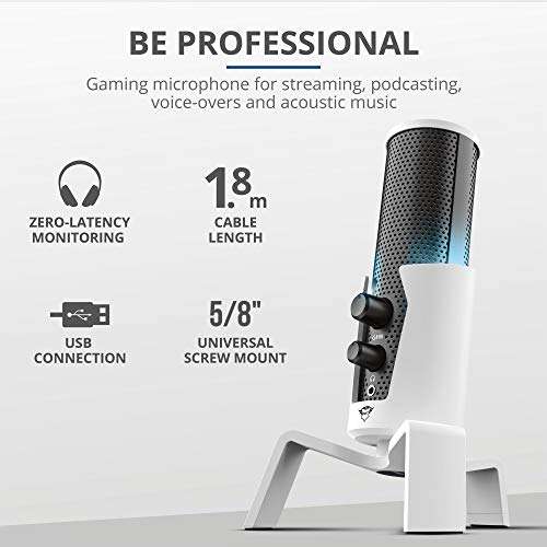 Trust Gaming GXT 258 W Fyru mikrofon strumieniowy 4 w 1. Amazon.de za 55,51 EUR z dostawą do Polski.