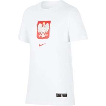 Nike, Koszulka Juniorska, Poland B Tee Evergreen Crest CU1212 100, biały, rozmiar L