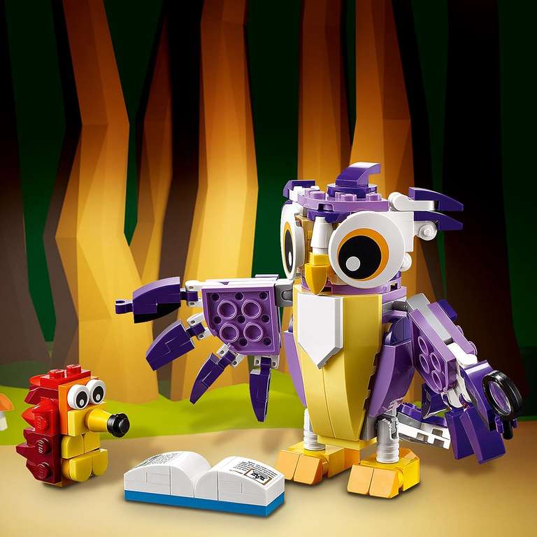 LEGO Creator 3 w 1 31125 Fantastyczne leśne stworzenia - Tylko dla Amazon Prime