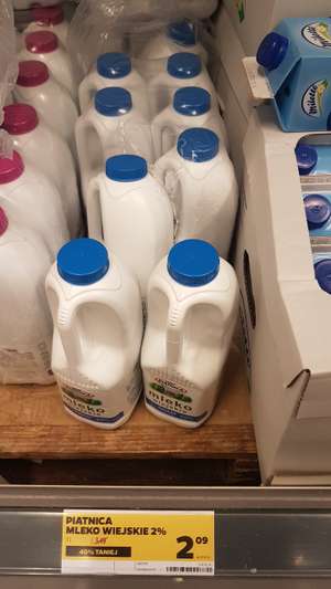 Mleko wiejskie Piątnica 1 litr, 2% w Netto