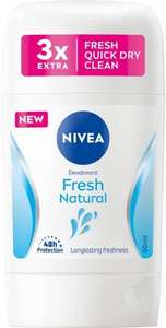 NIVEA Fresh Natural 48 H Dezodorant sztyfcie dla kobiet 50 ml