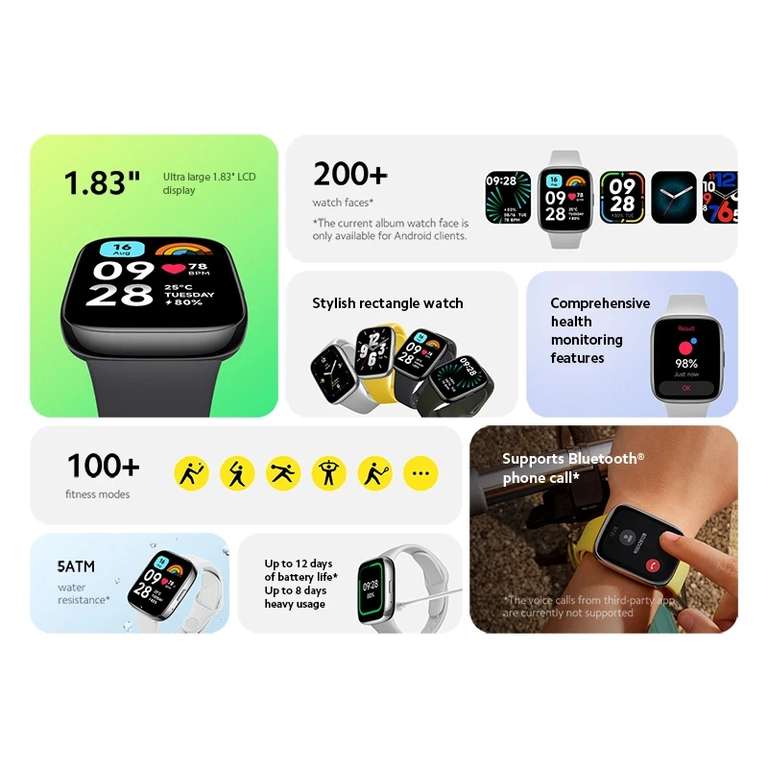 Smartwatch Xiaomi Redmi Watch 3 Active @AliExpress
