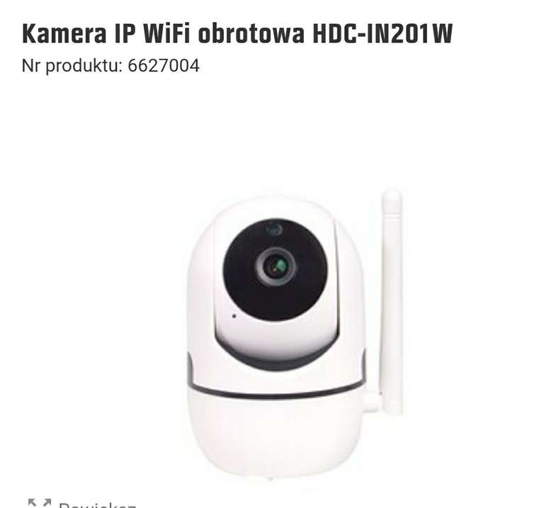 Kamera IP WiFi obrotowa HDC-IN201W