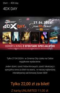 Cinema City 4DX day