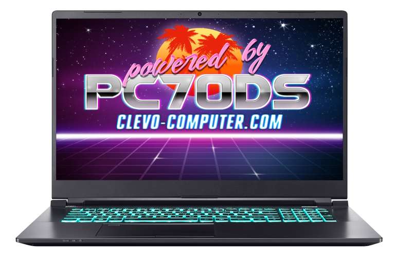 Laptop CLEVO PC70DS z procesorem Intel Core i7-10870H i karta graficzna NVIDIA GeForce RTX 3080