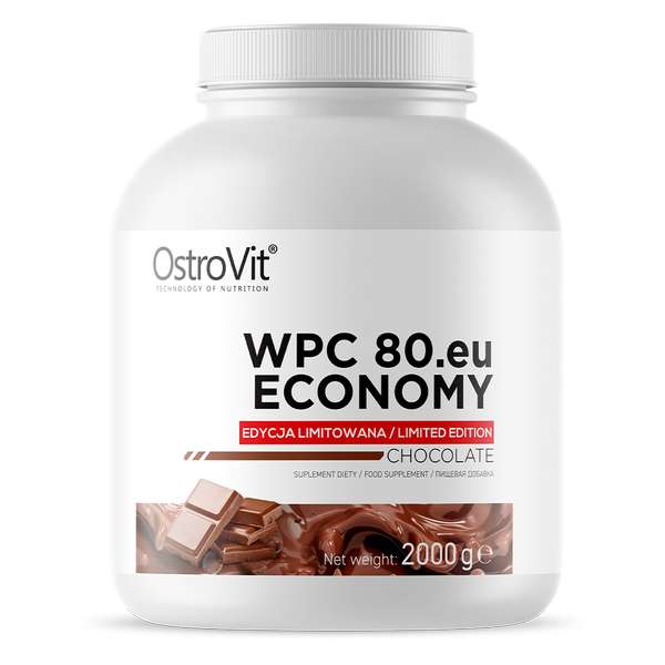 Białko OstroVit WPC80.eu ECONOMY 2000 g waniliowy / czekoladowy