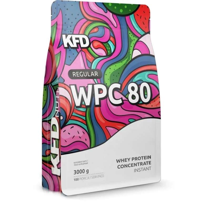 Białko serwatkowe (instant) KFD REGULAR+ WPC 80 3 kg
