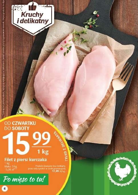 Filet z piersi kurczaka 1kg @Delikatesy Centrum