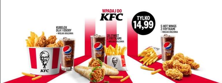 Zestawy z wielką dolewką za 14,99 PLN - Best of KFC - @KFC
