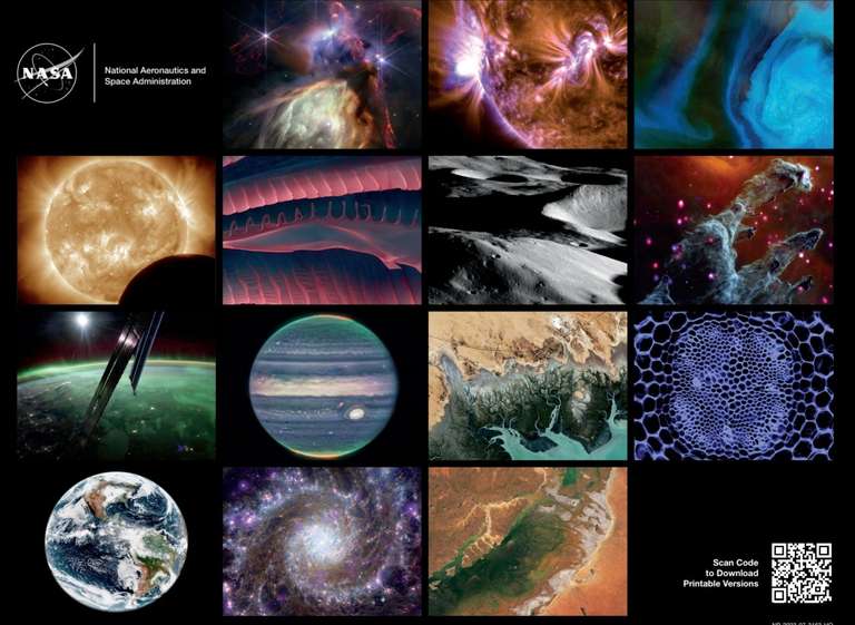 [Zbiorcza] DARMOWY Kalendarz NASA/ESA (wer. elektroniczna) ze zdjęciami z teleskopu Hubble'a oraz Webb'a oraz Kalendarz NASA Science 2024
