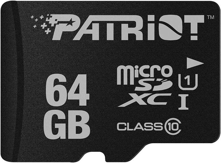 Karta pamięci Patriot microSD serii LX zapis/odczyt - 15/40 MB/s - darmowa dostawa Prime
