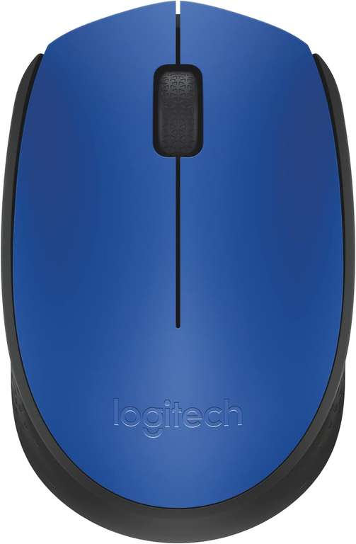 Mysz bezprzewodowa Logitech M171 do PC, Mac, Laptopów - 2.4 GHz, niebieska lub czarna