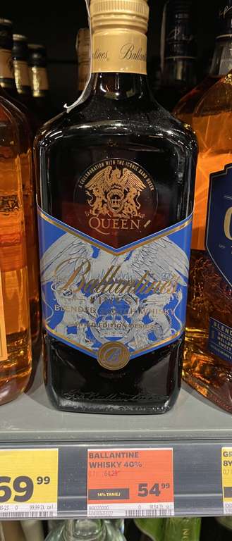 BALLANTINE’S 0,7 54,99 zł, whisky Queen Edition -Netto