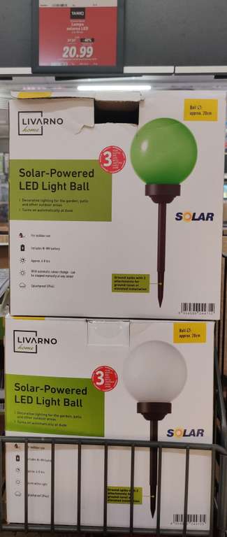 Lampy i girlandy solarne LED. LIDL
