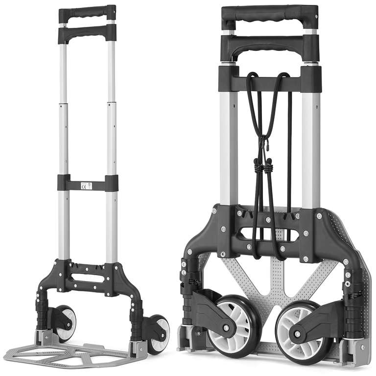 Wózek transportowy Higher HT-1105 + elastyczny pas do spinania (70kg, składany, aluminium) @ Higher