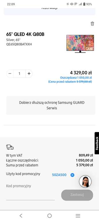 Telewizor Samsung QE65Q80B