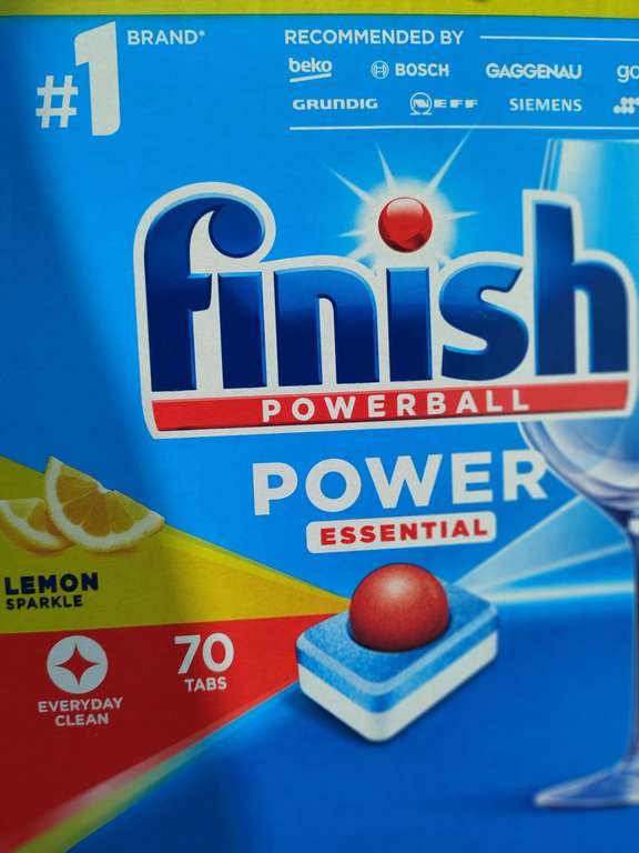 Tabletki FINISH power ball essential 70szt. (0,35 zł/szt) Lidl
