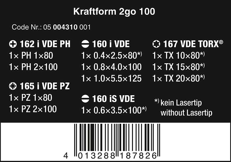 Wera. Zestaw 11 wkrętaków w tekstylnym futerale Kraftform do 1000V. Prime