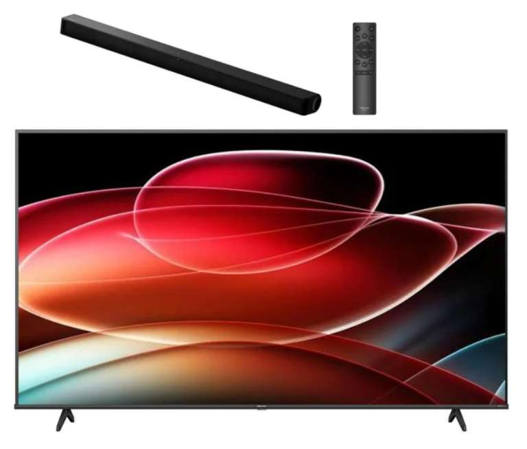 TV Hisense 75A6K 75" LED 4K VIDAA Dolby Vision + Soundbar HS205G