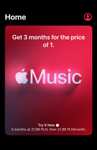 3 Miesiące Apple music w cenie jednego
