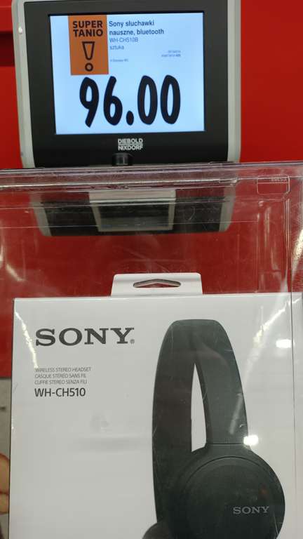 Kaufland - Słuchawki bezprzewodowe Sony WH-CH510 Nauszne Bluetooth 5.0, z mikrofonem