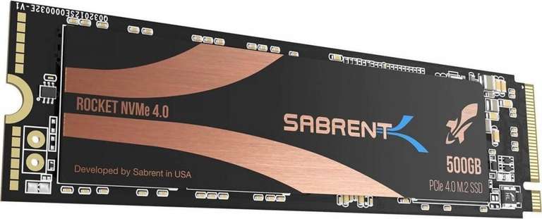 Dysk SSD Sabrent Rocket 500GB M.2 2280 PCI-E x4 Gen4 NVMe OEM