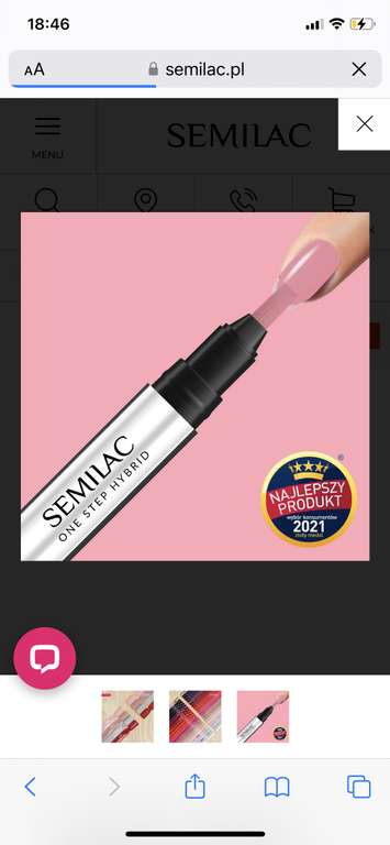 S630 SEMILAC ONE STEP HYBRID MARKER FRENCH PINK 3ML
