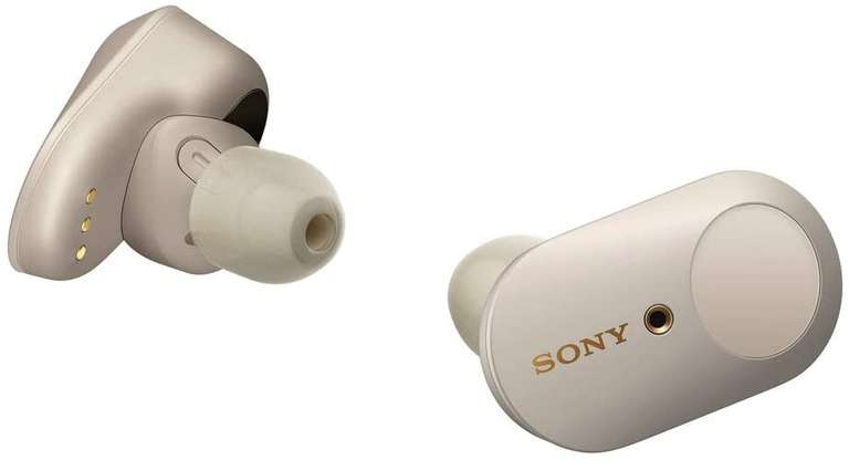 Sony WF-1000XM3 słuchawki bezprzewodowe z redukcją szumów, do 32 godzin pracy baterii. Srebrne