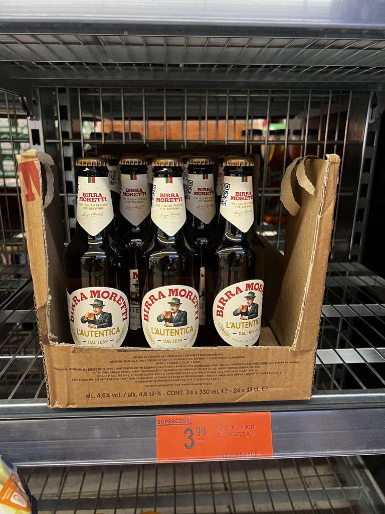 Piwo Birra Moretti 0,33l - Tydzień Włoski Biedronka