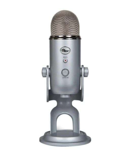Mikrofon Blue Yeti -srebrny + małe zestawienie