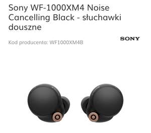 Douszne słuchawki SONY WF-1000XM4