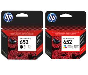 Tusz HP 652 kolor i czarny F6V25AE + F6V24AE
