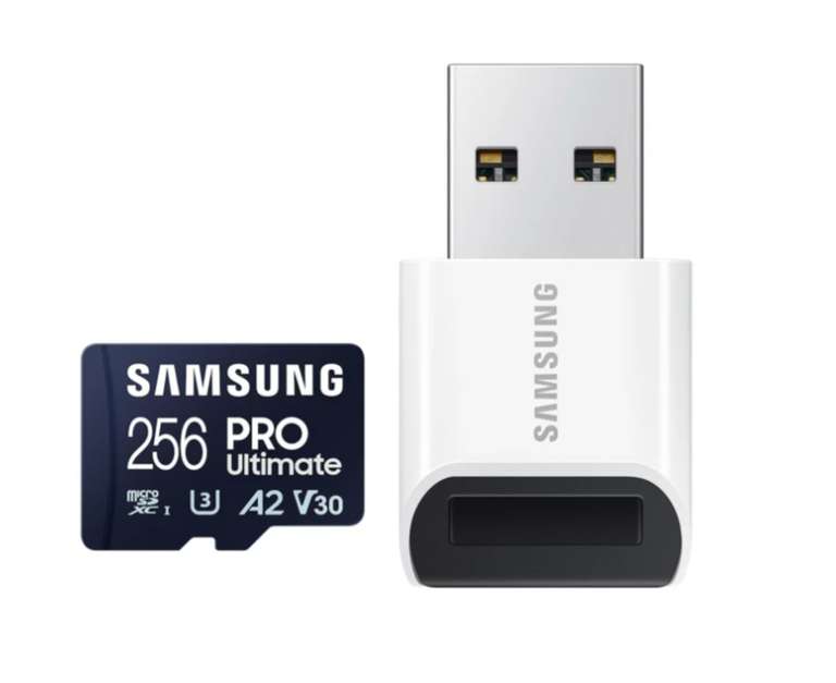 Karta pamięci Samsung 256GB microSDXC PRO Ultimate 200MB/s z czytnikiem (2023)