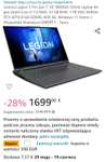 Laptop Lenovo Legion 5 Pro Gen 7 16" WQXGA 165Hz i7, 32 gb ram, rtx 3070
