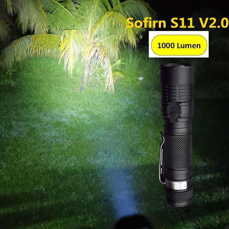 Latarka Sofirn S11C LED USB-C aku 3000 mAh Samsung LH351D 5000K dobre oddawanie barw CRI-90