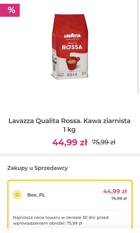 Kawa ziarnista Lavazza Qualita Rosa 1 kg