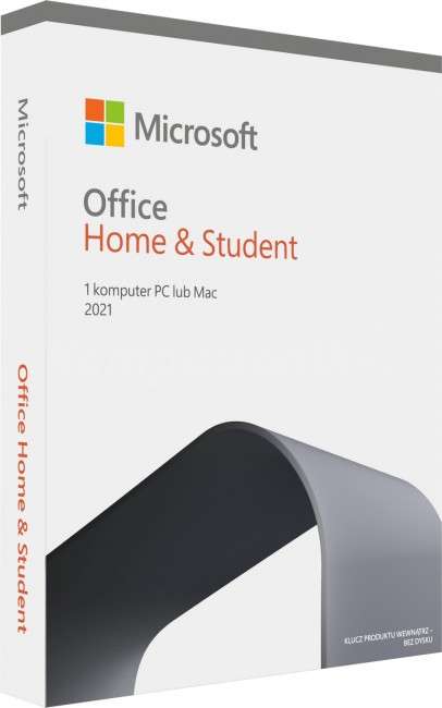 wersja pudełko Microsoft Office 2021 Home & Student PL