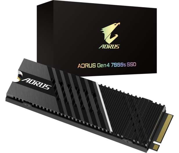 Dysk SSD do PS5 z chłodzeniem Gigabyte AORUS 7000s 1TB M.2 PCIe Gen4 NVMe AORUS 7000s @x-kom / Amazon