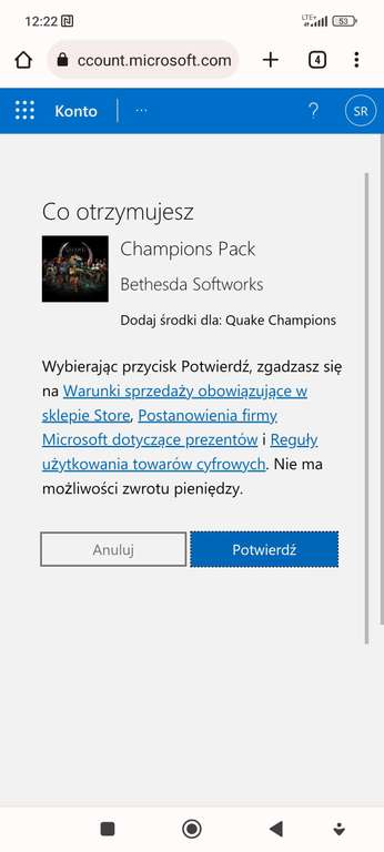 Quake Champions - Champions Pack DLC Xbox Series X|S CD Key XBOX SERIES STEAM