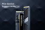 Dysk SSD Lexar Professional NM800 PRO z radiatorem 1TB, M.2 2280 PCIe Gen4x4 NVMe 1.4