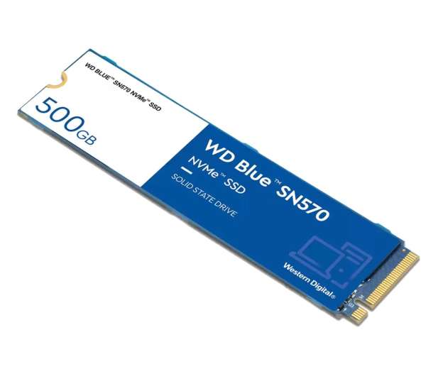 Dysk SSD WD 500GB M.2 PCIe NVMe Blue SN570 (3500 MB/s / 2300 MB/s, gwarancja 5 lat) @ x-kom