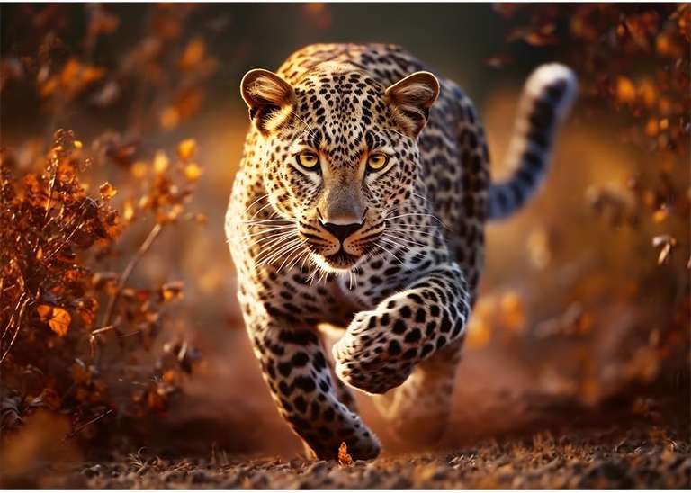 Trefl Premium Plus Quality Puzzle 1000 elementów - Dziki Leopard