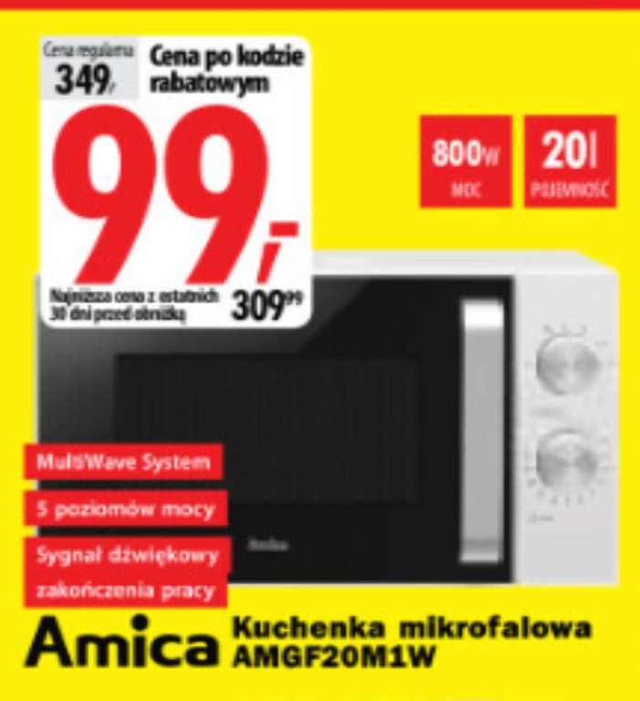 Kuchenka mikrofalowa Amica AMGF20M1W