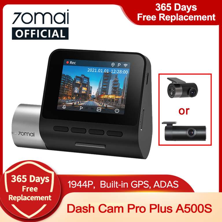 Wideorejestrator 70mai A500S Dash Cam Pro Plus+ @ Aliexpress