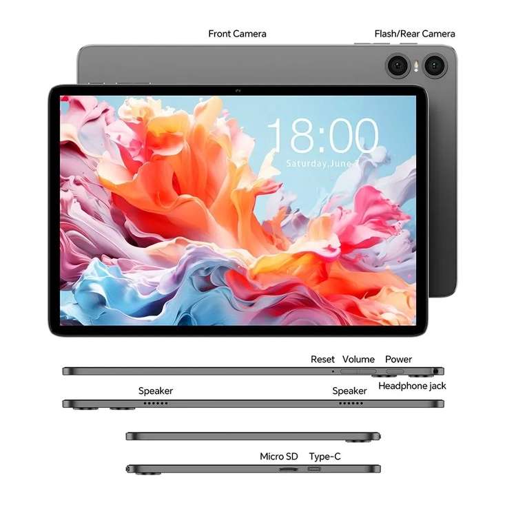 Tablet Teclast P30T 4/128GB (10.1" HD, 6000mAh , Android 14) | Wysyłka z CN | $77.85 @ Aliexpress