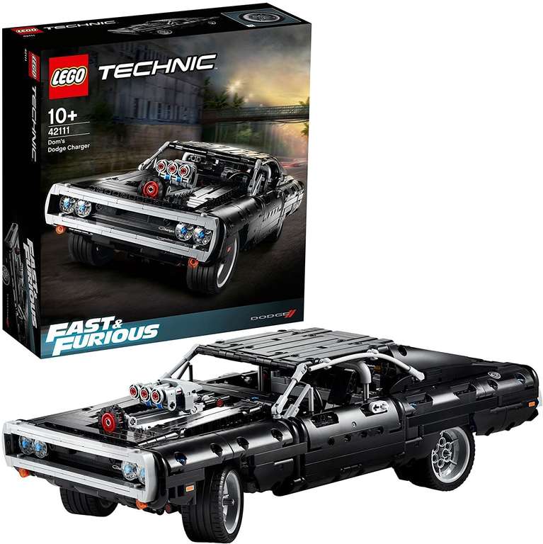 LEGO Technic 42111 Dom’s Dodge Charger / LEGO Technic 42125 Ferrari 488 GTE za 523,78 zł / 42126 Technic Ford F-150 Raptor 410,96 zł